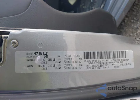 2020 Dodge Grand Caravan Gt из США, поврежденный, VIN 2C4RDGEG7LR160042